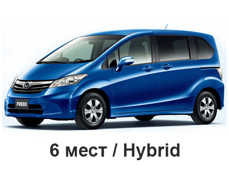 EVA автоковрики для Honda Freed I 2011- 2014 (1-й рестайлинг) HYBRID  6 мест правый руль — freed-1rest-6mest-hybrid